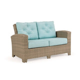 City Light Outdoor Wicker Loveseat in Oyster Grey Model 6602OG