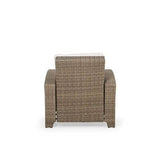City Light Outdoor Wicker Reclining Back Club Chair in Oyster Grey Model 6392OG