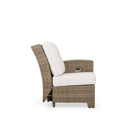 City Light Outdoor Wicker Right Facing (RF) Arm Reclining Chair in Oyster Grey Model 6392ROG