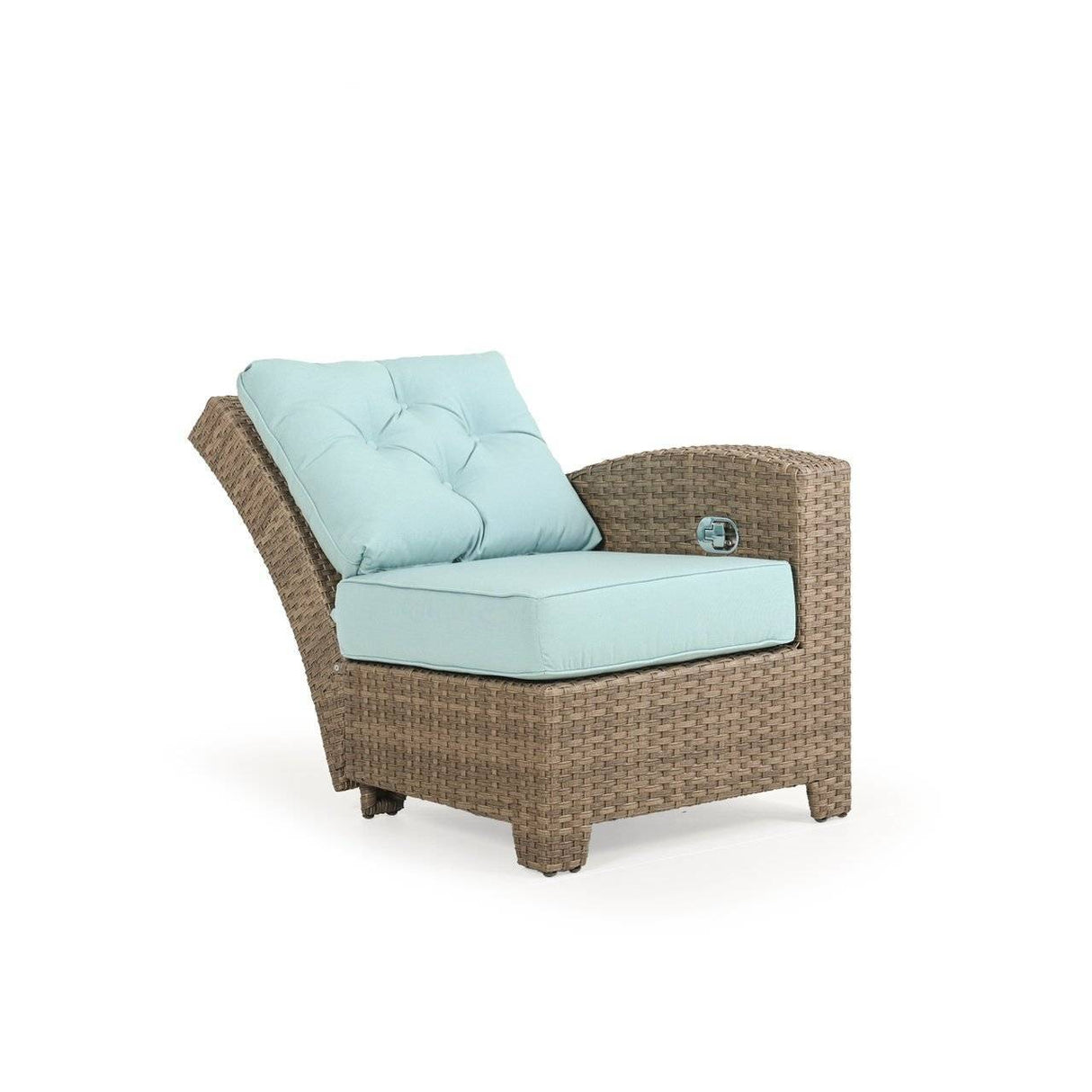 City Light Outdoor Wicker Right Facing (RF) Arm Reclining Chair in Oyster Grey Model 6392ROG