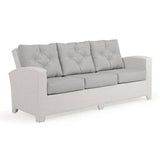City Light Outdoor Wicker Sofa in Oyster Grey Model 6603OG