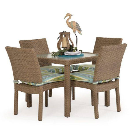 City Light Outdoor Wicker Stackable Dining Side Chair in Oyster Grey Model 6611OG