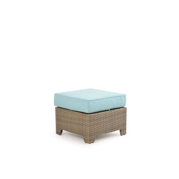 City Light Outdoor Wicker Storage Ottoman in Oyster Grey Model 6308OG