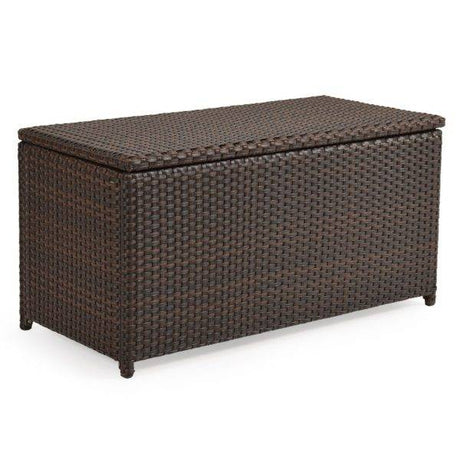 City Light Outdoor Wicker Storage Trunk in Oyster Grey Model 6085OG