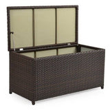 City Light Outdoor Wicker Storage Trunk in Oyster Grey Model 6085OG