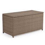 City Light Outdoor Wicker Storage Trunk in Oyster Grey Model 6085OG
