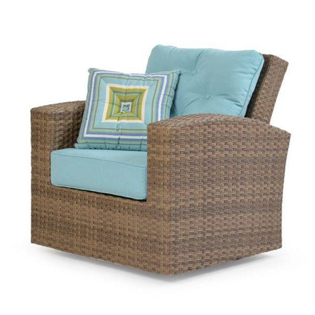 City Light Outdoor Wicker Swivel Glider in Oyster Grey Model 6391OG