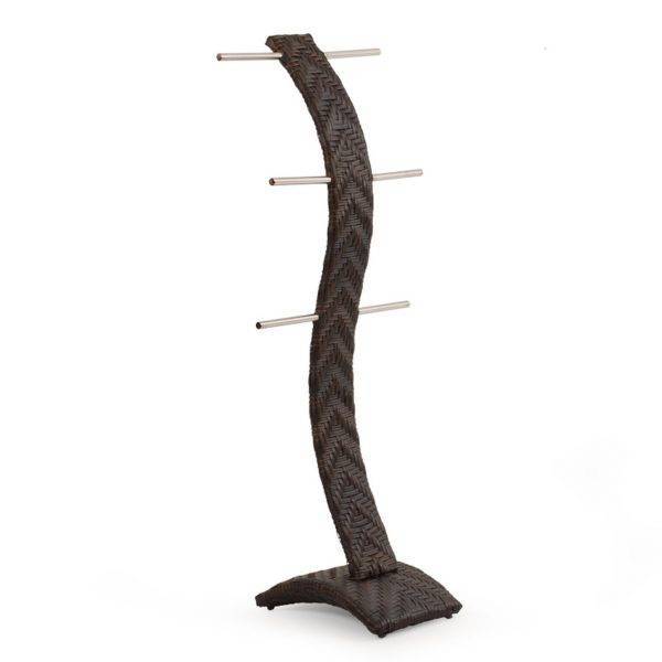 City Light Outdoor Wicker Towel Tree in Oyster Grey Model 6013OG