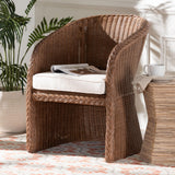 Clarinda Wicker Fair Rattan Dining or Accent Chair