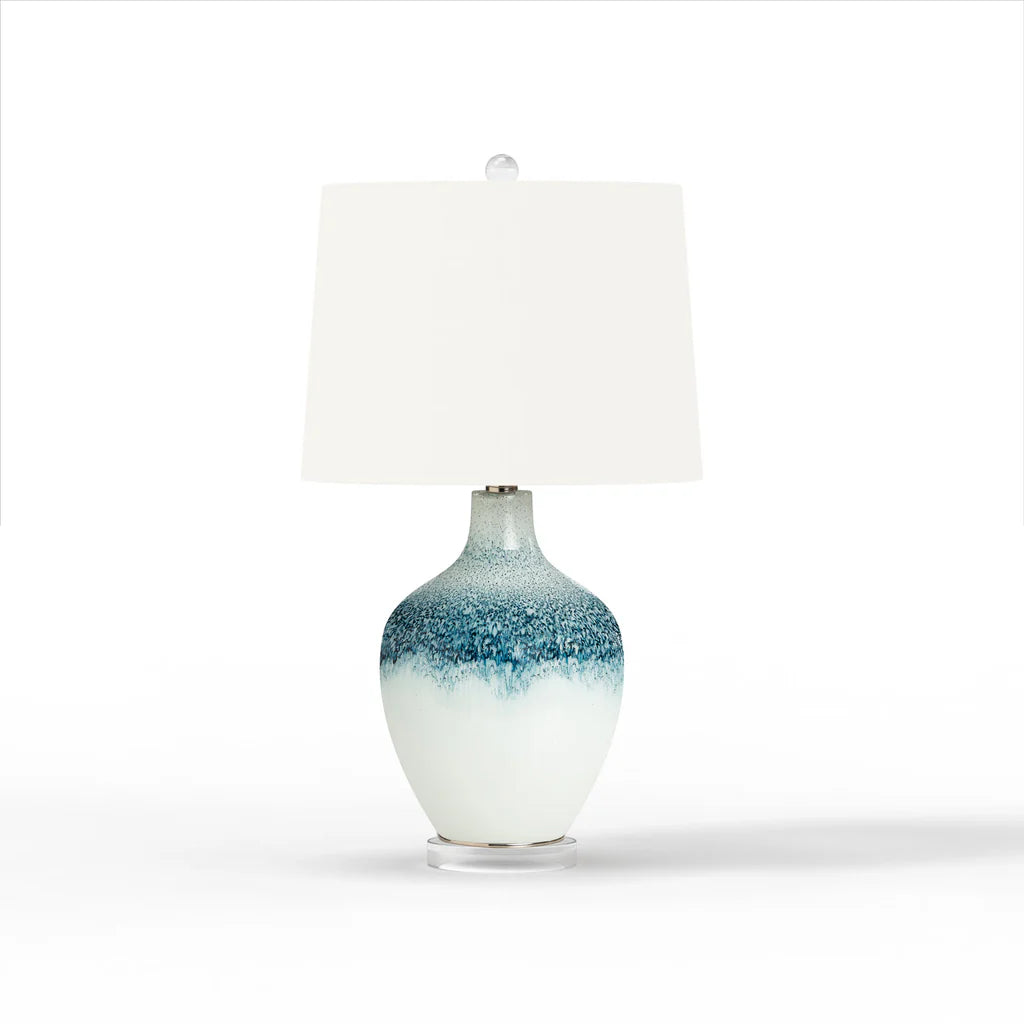 Coast Table Lamp Set of 2 Model LUX-110-BLUE/WHITE By Lux Lighting