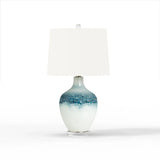 Coast Table Lamp Set of 2 Model LUX-110-BLUE/WHITE By Lux Lighting