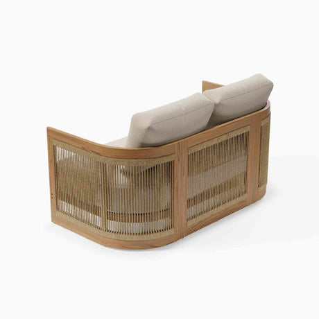 Compass Outdoor Cay 4-Piece Loveseat Set Model PRP-8001-NAT-4PC by Pelican Reef