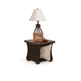 Compass Outdoor Wicker End Table Model 4320CLV