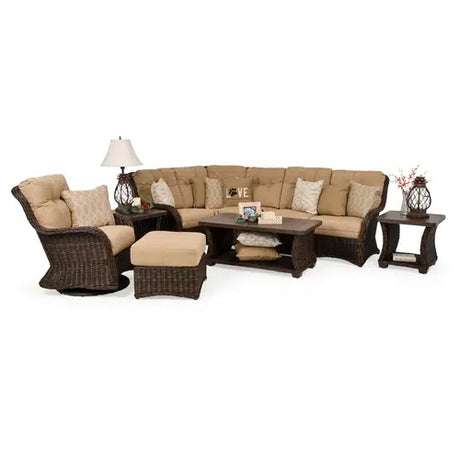 Compass Outdoor Wicker Rectangle Ottoman Model 4308CLV