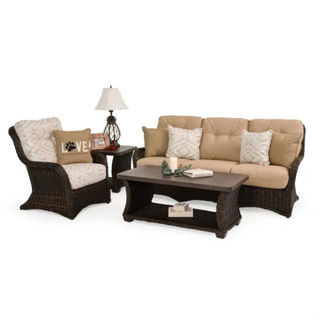 Compass Outdoor Wicker Loveseat Model 4302CLV