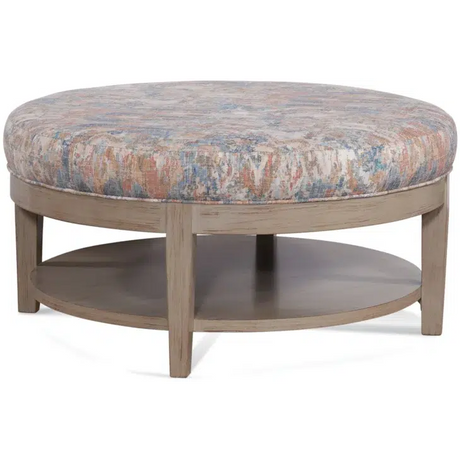Midtown Contemporary Round Cocktail Ottoman by Braxton Culler Made in the USA Model 529-009