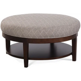 Midtown Contemporary Round Cocktail Ottoman by Braxton Culler Made in the USA Model 529-009