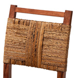Kirin Handwoven Seagrass Dining Chair Set of 2 by Wicker Fair