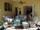 Cuba Rattan Sofa CUB009 by Alexander and Sheriden with Cushions Made in USA