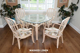 Cuba Rattan 6 Pc Dining Set with Arm Chairs by Alexander and Sheriden