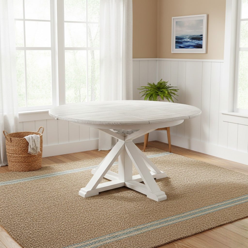 Islamorada Dining Table - Butterfly Model D23385-DAPGREY By Seawinds Trading