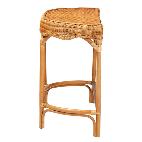 Asawa Bohemian Natural Brown Rattan Console Table by Wicker Fair