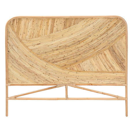 Porto Bohemian Honey Rattan Queen Headboard
