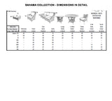 Bahama Outdoor or Indoor Wicker and Teakwood 5 Pc Dining Set 9835-DINSET by Beachcraft Furniture