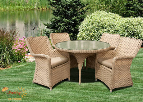 El Dorado Patio 36 Inch Round Pub Bar or Counter Table PT9853-36 by Beachcraft