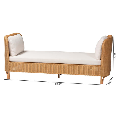Wicker Fair Diva 82 Inch Rattan Daybed