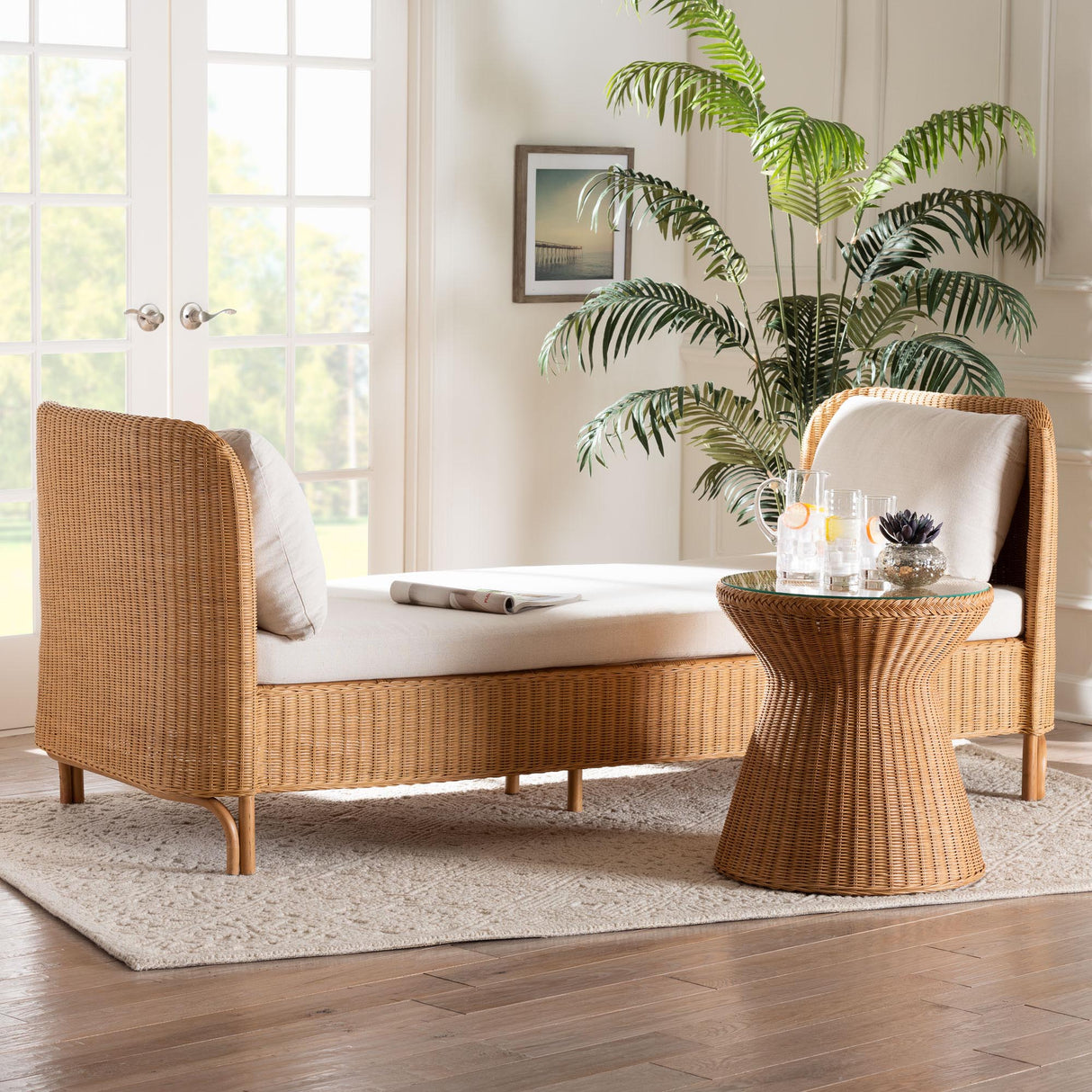 Wicker Fair Diva 82 Inch Rattan Daybed