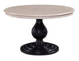 Douglas 48 or 54 Inch Round Solid Rubberwood Dining Table Model 1051-075 Made in the USA by Braxton Culler