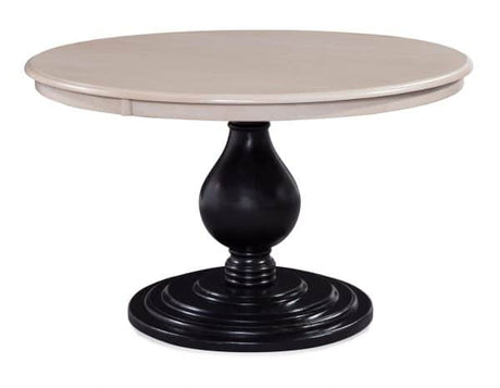 Douglas 48 or 54 Inch Round Solid Rubberwood Dining Table Model 1051-075 Made in the USA by Braxton Culler