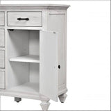 Surfside 6-Drawer / 2-Door Dresser Model B27736-WW By Seawinds Trading