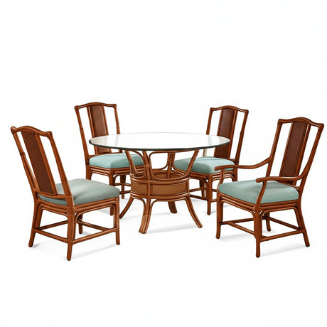 Drury Lane Indoor Rattan Dining Set by Braxton Culler Model 1977-028-SET