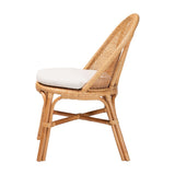 Saniela Bohemian Light Honey Rattan Dining Chair by Wicker Fair