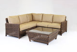 Del Ray All Weather Patio Sectional Left Side End Piece Model 76650 by South Sea Rattan