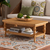 Rosby Natural Rattan Coffee Table by Wicker Fair