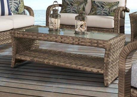 Driftwood Bay Outdoor 4 Pc Furniture Set 78200-4PC SET By South Sea Rattan
