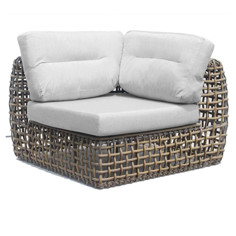 Dynasty Outdoor Modular Corner with Sunbrella Cushion Model 22389-KMNP-CUSH by Skyline Design