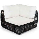 Dynasty Outdoor Modular Corner with Sunbrella Cushion Model 22389-BMNP-CUSH by Skyline Design