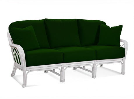 Edgewater Customized Rattan Sofa Model 914-011 Made in the USA by Braxton Culler