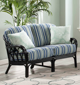 Edgewater Black Rattan 5 Pc Living Room Set Model 914-SET-BLACK Made in the USA by Braxton Culler