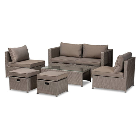 Esprit Outdoor Wicker Fair Wicker 6 Pc Seating Set