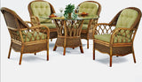 Everglade Rattan Dining Arm Chair Model 905-029 Made in the USA by Braxton Culler