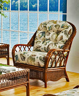 Everglade Living Room Customized Rattan Arm Chair Made in the USA by Braxton Culler