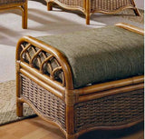 Everglade Rattan Ottoman Model 905-009 Made in the USA by Braxton Culler