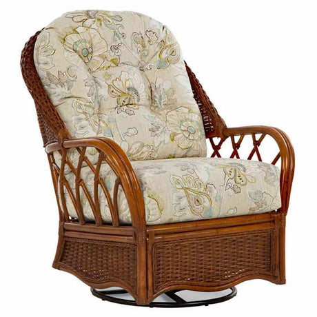 Everglade Rattan Swivel Glider Model 905-202 Made in the USA by Braxton Culler