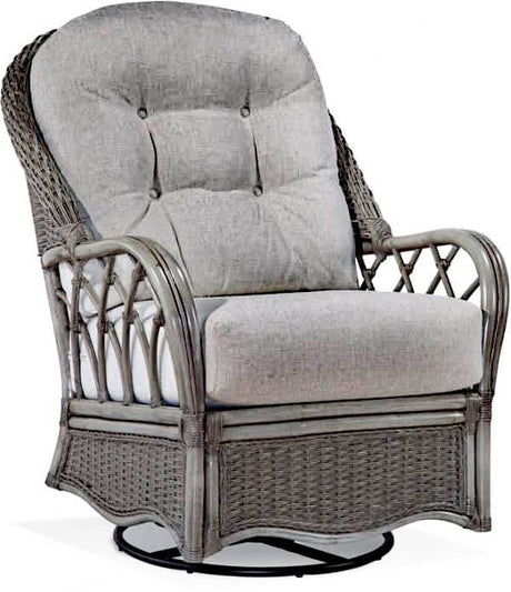 Everglade Rattan Swivel Glider Model 905-202 Made in the USA by Braxton Culler
