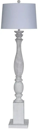 Elmwood Floor Lamp Model LUX-FL-C03-WHITE By Lux Lighting